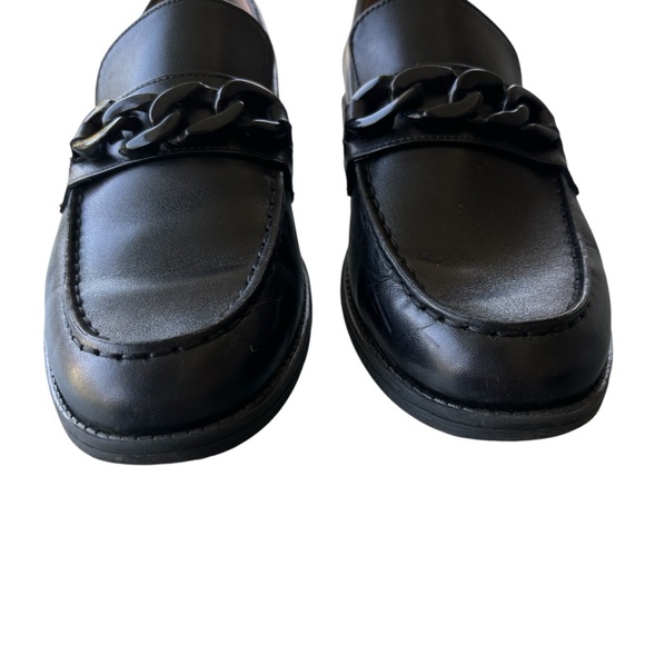 COLE HAAN Stassi Chain Trim Leather Bit Loafers 7.5 - Picture 5 of 16